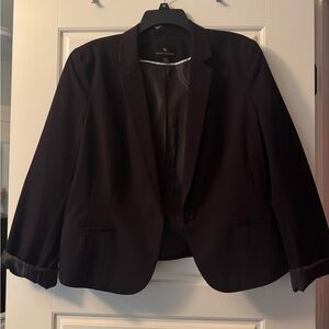 Worthington Black Blazer Structured Suit Jacket
